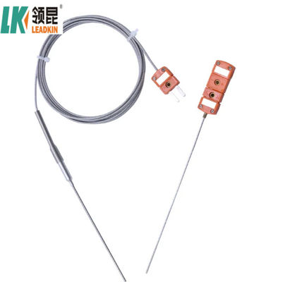 Probe de température thermocouple de type K avec enveloppe NiCr-NiSi / NiCr-NiAl pour une plage de température allant jusqu'à 400 °C